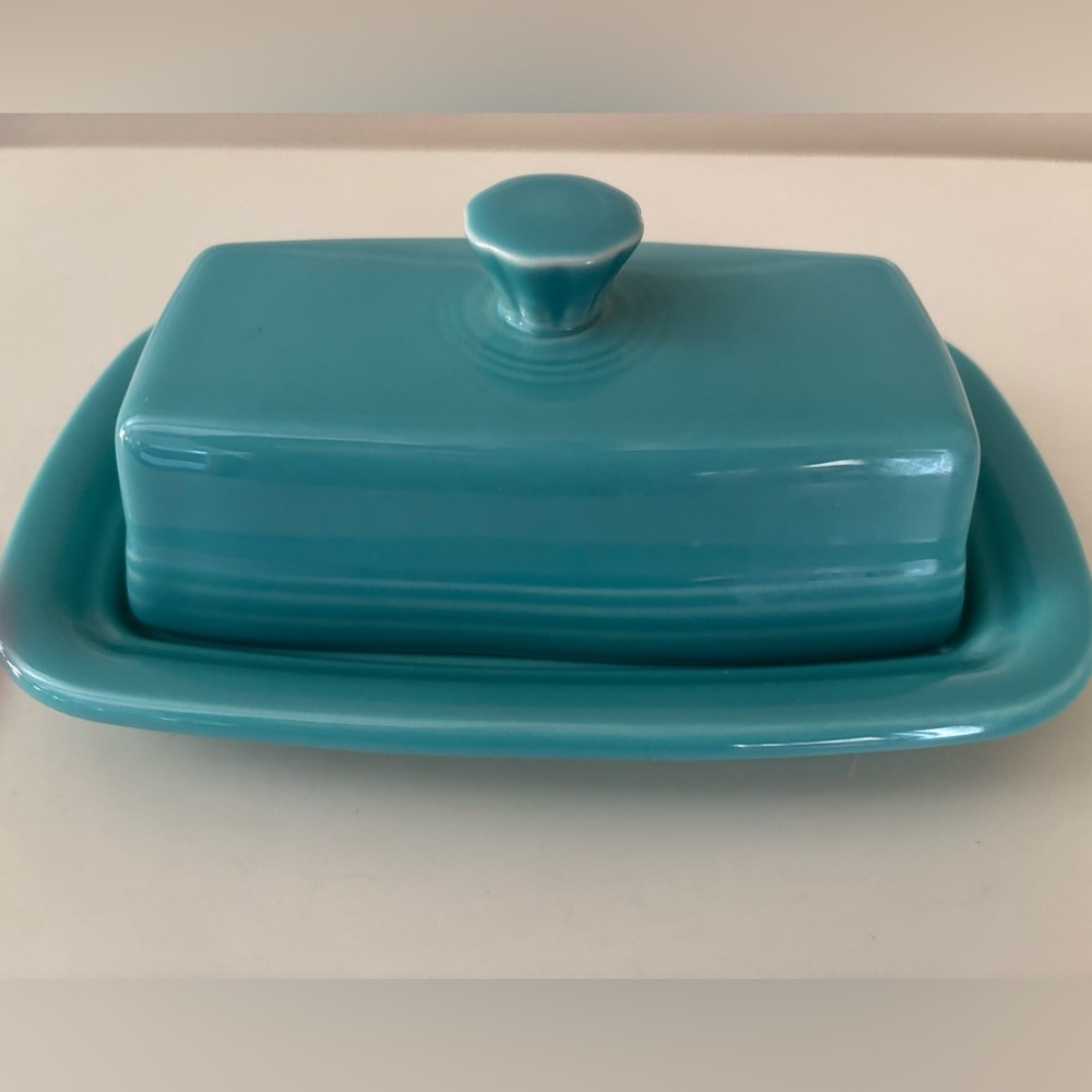 Fiesta XL Covered Butter Dish Turquoise